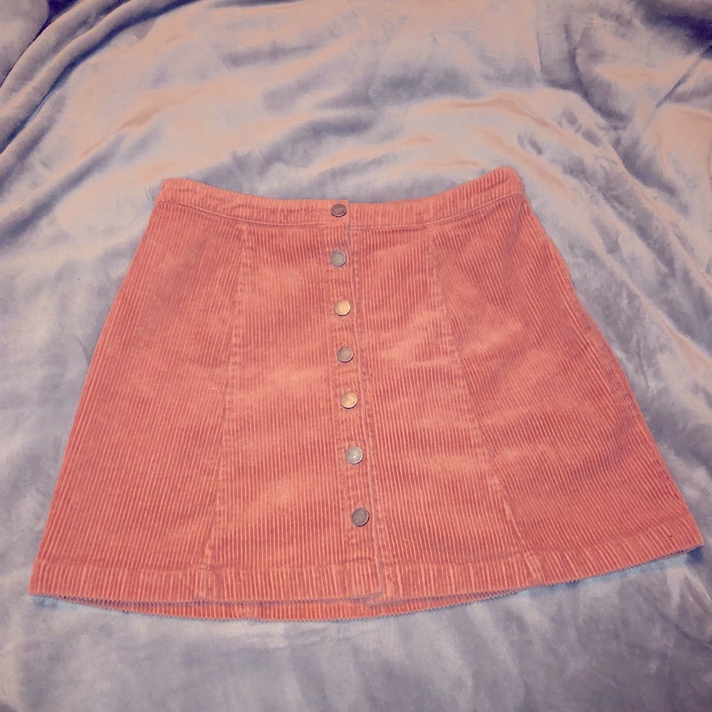 Forever 21 light pink corduroy mini skirt